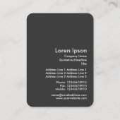 Carte De Visite Abstrait 291219c (Dos)