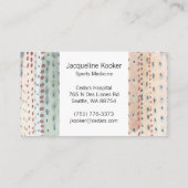 Carte de visite abstrait à points minuscules (Dos)