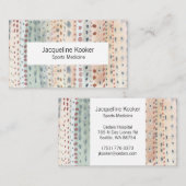 Carte de visite abstrait à points minuscules (Devant / Derrière)