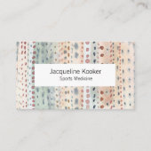 Carte de visite abstrait à points minuscules (Devant)