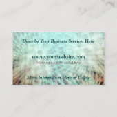 Carte de visite Abstrait Aqua Earth (Dos)