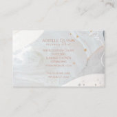 Carte De Visite Abstrait Aquarelle moderne Formes Textures Terre (Dos)