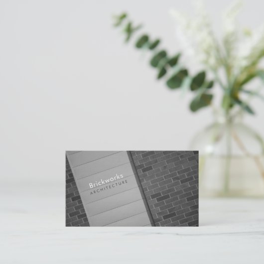 Carte De Visite Abstrait architectural (Debout devant)