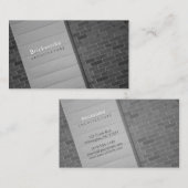 Carte De Visite Abstrait architectural (Devant / Derrière)