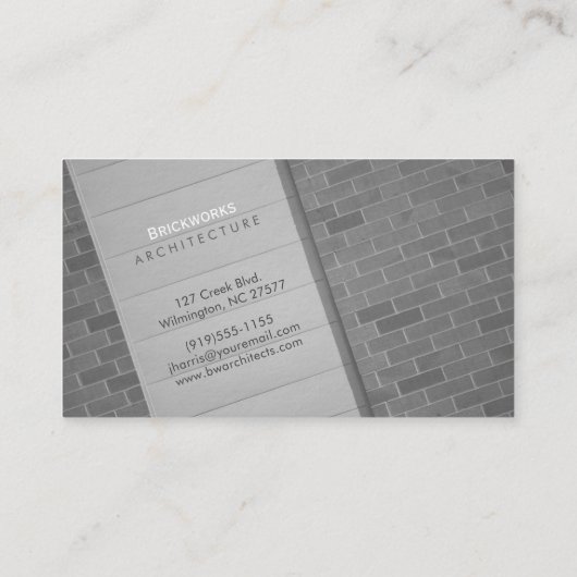 Carte De Visite Abstrait architectural (Dos)