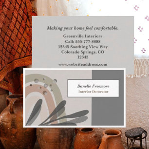 Carte de visite Abstrait au thème nature paisible