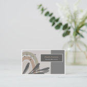 Carte de visite Abstrait au thème nature paisible (Debout devant)