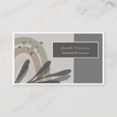 Carte de visite Abstrait au thème nature paisible (Devant)