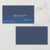 Carte De Visite Abstrait bleu (Devant / Derrière)