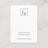 CARTE DE VISITE ABSTRAIT BLUSH DUSKY BLUE STUD EARRING AFFICHAGE (Dos)