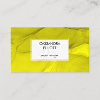 Abstrait Bold Jaune alcool Encre Liquide Art