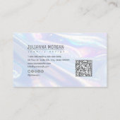 Carte De Visite Abstrait brillant Opalescent ID1147 (Dos)