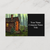 Carte De Visite Abstrait Cabine de chasse à la petite chasse (Devant)