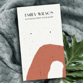 CARTE DE VISITE ABSTRAIT CÉRAMIQUE BLUSH PEACH STUD EARRING AFFICH