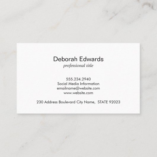 Carte De Visite Abstrait coloré (Dos)