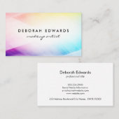 Carte De Visite Abstrait coloré (Devant / Derrière)