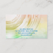 Carte de visite abstrait de conception (Dos)