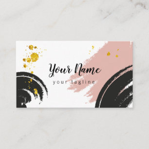 Carte de visite abstrait de course de brosse