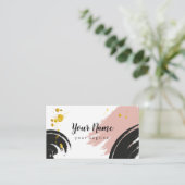 Carte de visite abstrait de course de brosse (Debout devant)