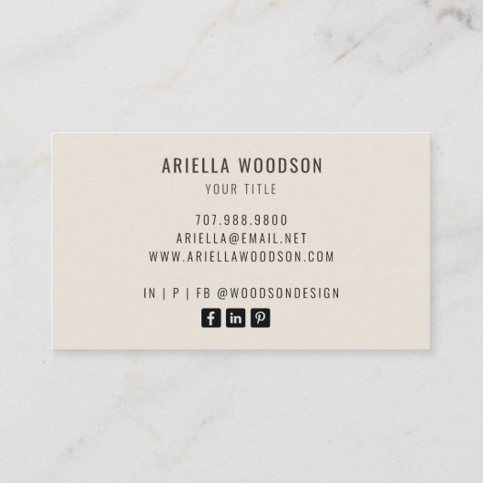 Carte de visite Abstrait de formes d'aquarelle mod (Dos)