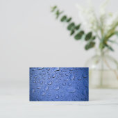Carte de visite abstrait de gouttelettes de pluie (Debout devant)