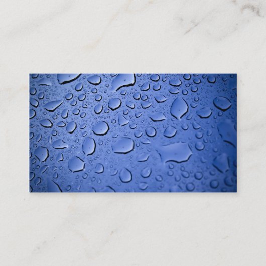 Carte de visite abstrait de gouttelettes de pluie (Devant)