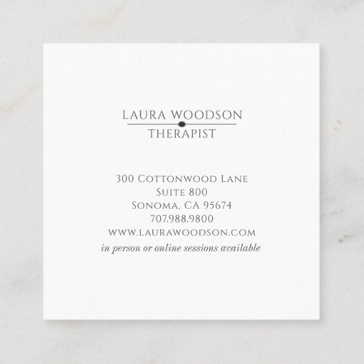 Carte de visite Abstrait de l'aquarelle (Dos)