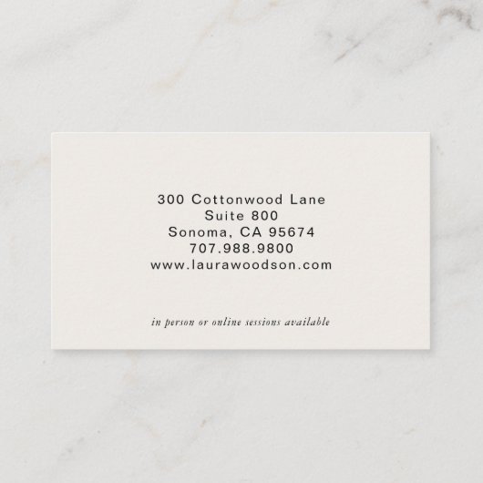 Carte de visite Abstrait de l'aquarelle (Dos)