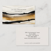 Carte de visite Abstrait de l'aquarelle (Devant / Derrière)