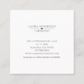 Carte de visite Abstrait de l'aquarelle bleue (Dos)