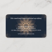 carte de visite Abstrait de l'enseignant de vie de (Dos)