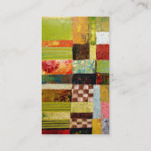 Carte de visite abstrait de motif de couleur (Dos)