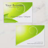 Carte de visite abstrait de nature (Devant / Derrière)