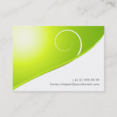 Carte de visite abstrait de nature (Dos)
