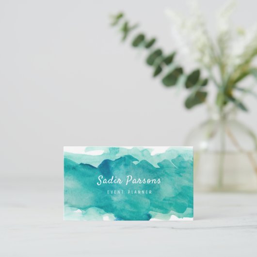 Carte de visite abstrait d'éclaboussure (Debout devant)