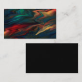 Carte De Visite Abstrait dégradé doux liquide dégradé vague floue (Devant / Derrière)
