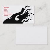 Carte De Visite Abstrait d'encre - Business (Devant / Derrière)