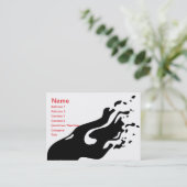 Carte De Visite Abstrait d'encre - Chubby (Debout devant)