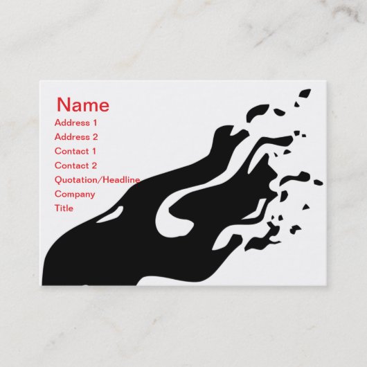 Carte De Visite Abstrait d'encre - Chubby (Devant)