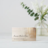 Carte De Visite Abstrait d'or | Élégant (Debout devant)