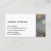 Carte De Visite Abstrait Dusty Blue & Gold Alcohol Enk Liquid Art (Dos)