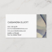 Carte De Visite Abstrait Dusty Blue Purple Alcohol Enk Liquid Art (Dos)