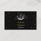 Carte De Visite Abstrait élégant manicuriste motif profession bus (Devant)