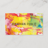 Carte De Visite Abstrait Elegant Modèle Professionnel Moderne (Devant)