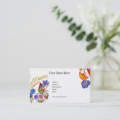 Carte de visite abstrait et coloré d'arbre (Debout devant)