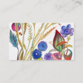 Carte de visite abstrait et coloré d'arbre (Dos)