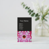 CARTE DE VISITE ABSTRAIT ÉTOILE ROUGE BLANC, MONOGRAMME EN PIERRE  (Debout devant)