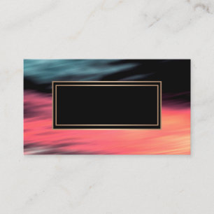 Carte De Visite Abstrait, flou, corail, gris, rouge, rouge et noir