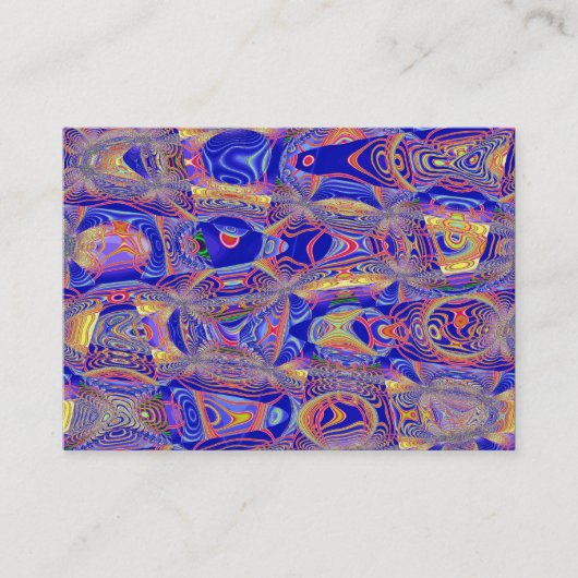 Carte De Visite Abstrait fractal 061012a (Devant)