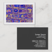 Carte De Visite Abstrait fractal 061012a (frontière) (Devant / Derrière)